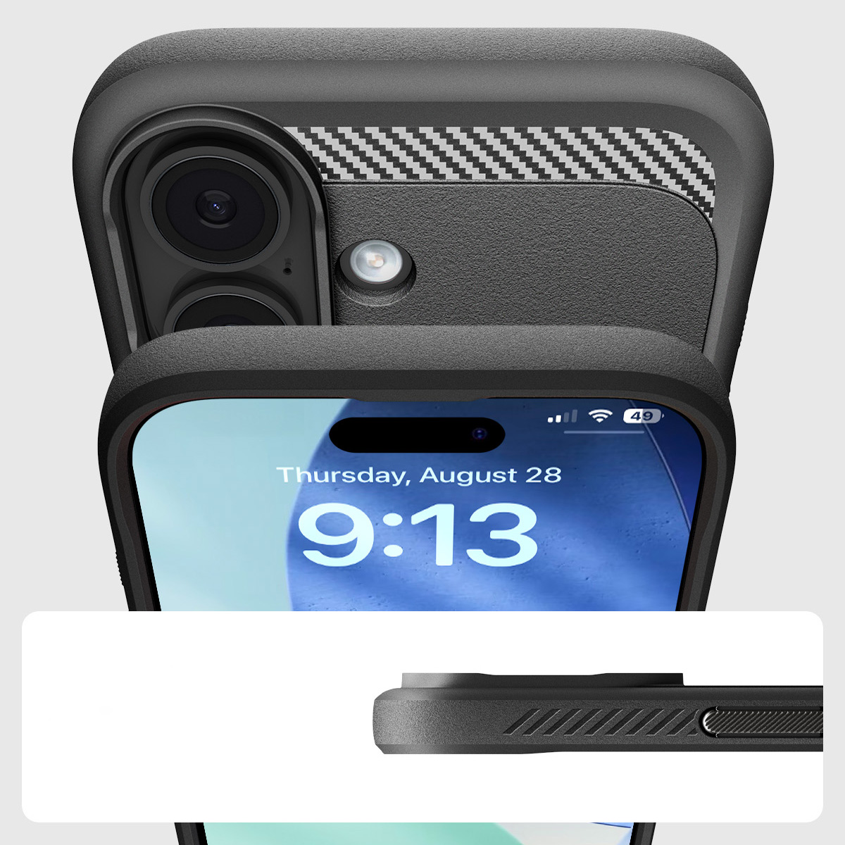 Etui Spigen Rugged Armor Mag z MagSafe do Apple iPhone 17, czarne