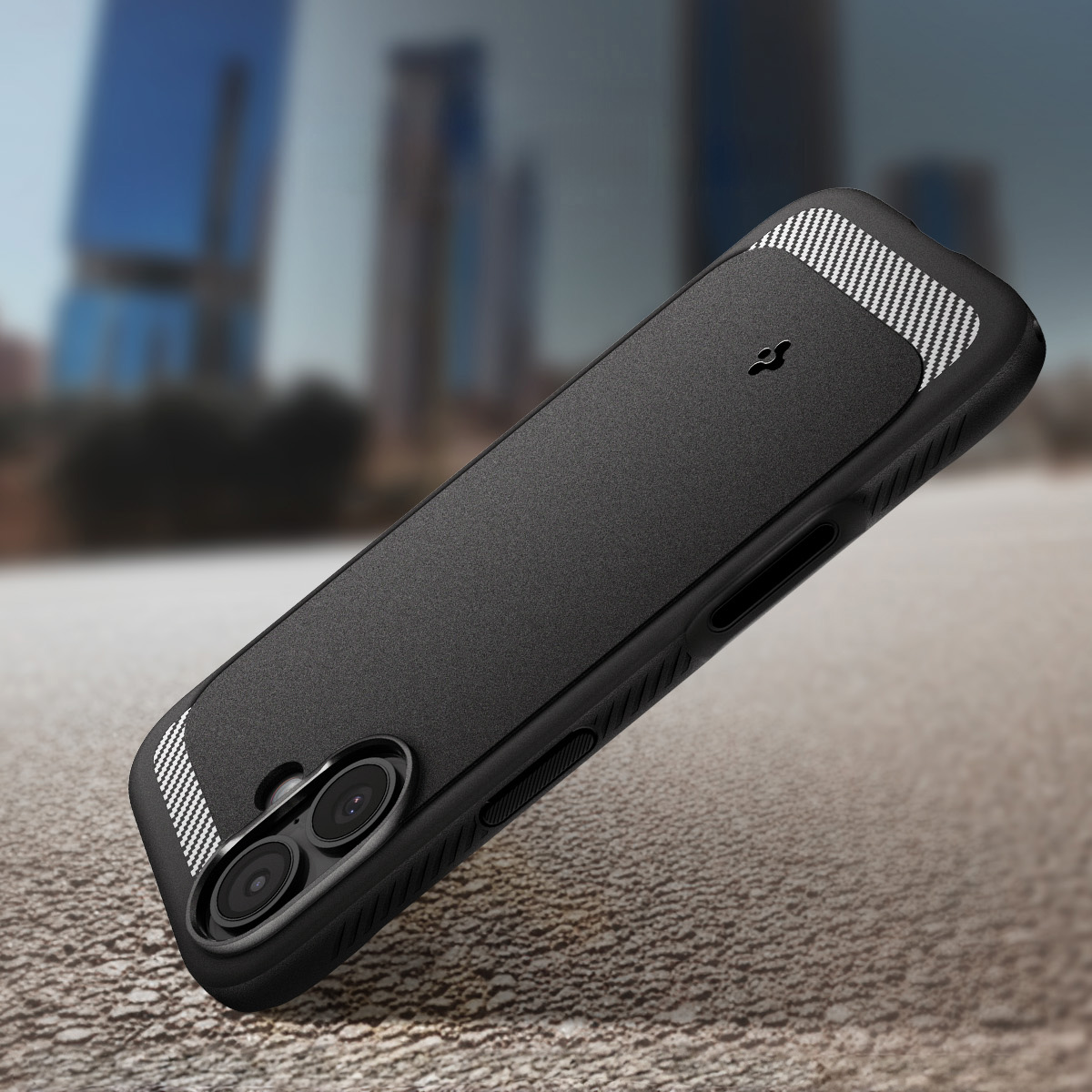 Etui Spigen Rugged Armor Mag z MagSafe do Apple iPhone 17, czarne