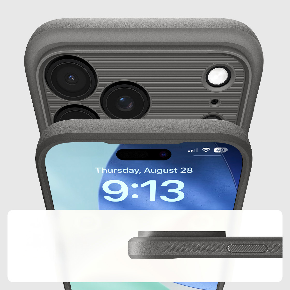 Etui Spigen Rugged Armor Mag z MagSafe do Apple iPhone 17 Pro Max, szare
