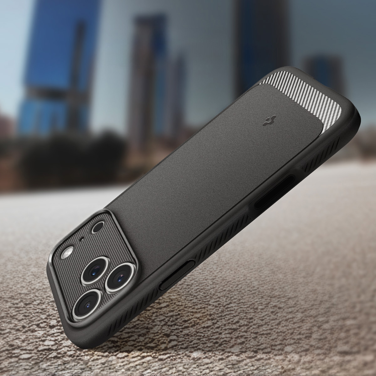 Etui Spigen Rugged Armor Mag z MagSafe do Apple iPhone 17 Pro Max, szare