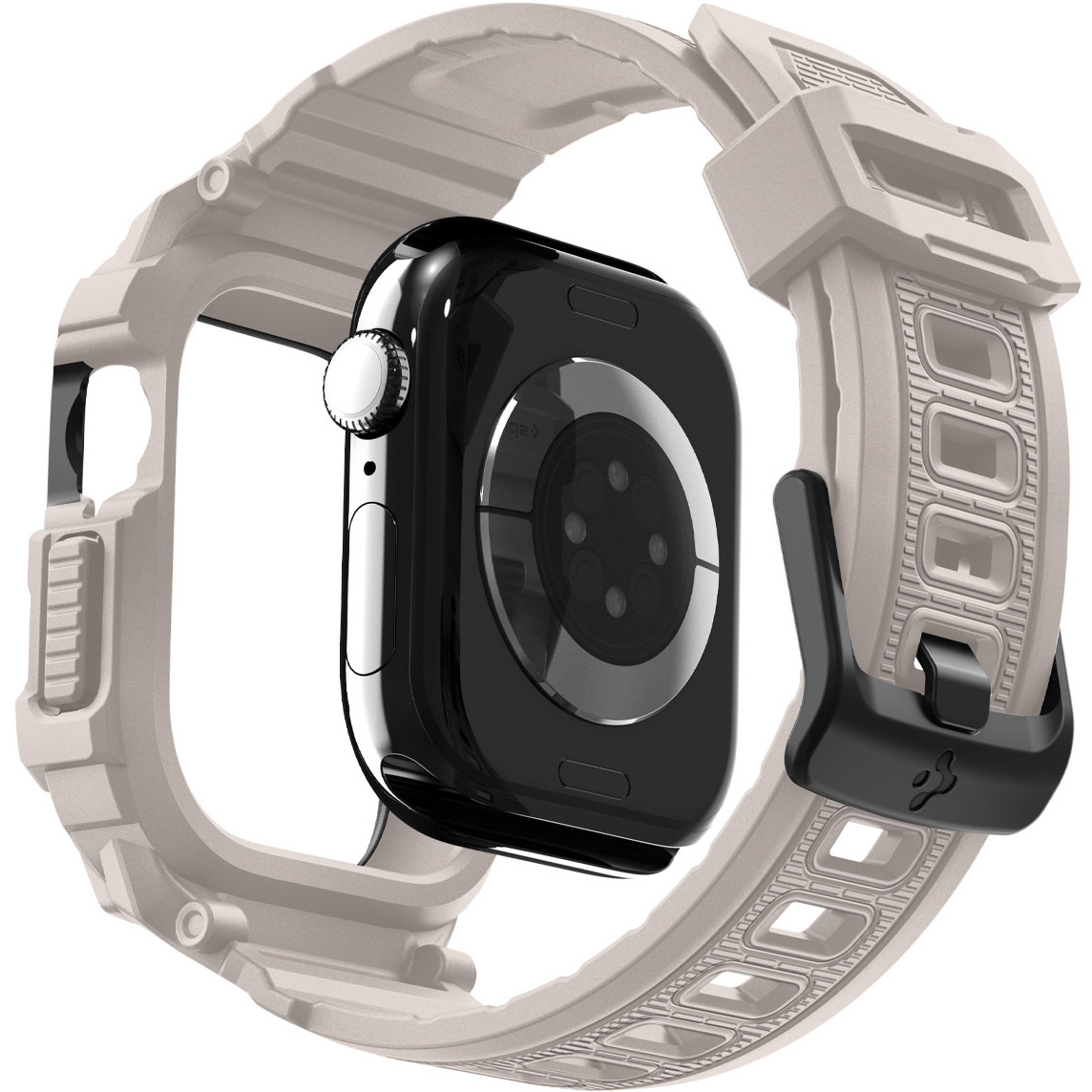 Etui z paskiem Spigen Rugged Armor Pro 2 do Apple Watch 11 / 10 (42 mm), beżowe