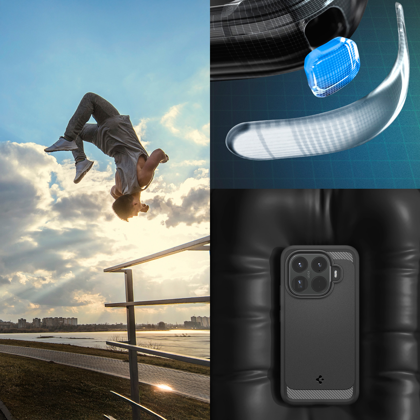 Etui Spigen Rugged Armor do Xiaomi 15T Pro, czarne