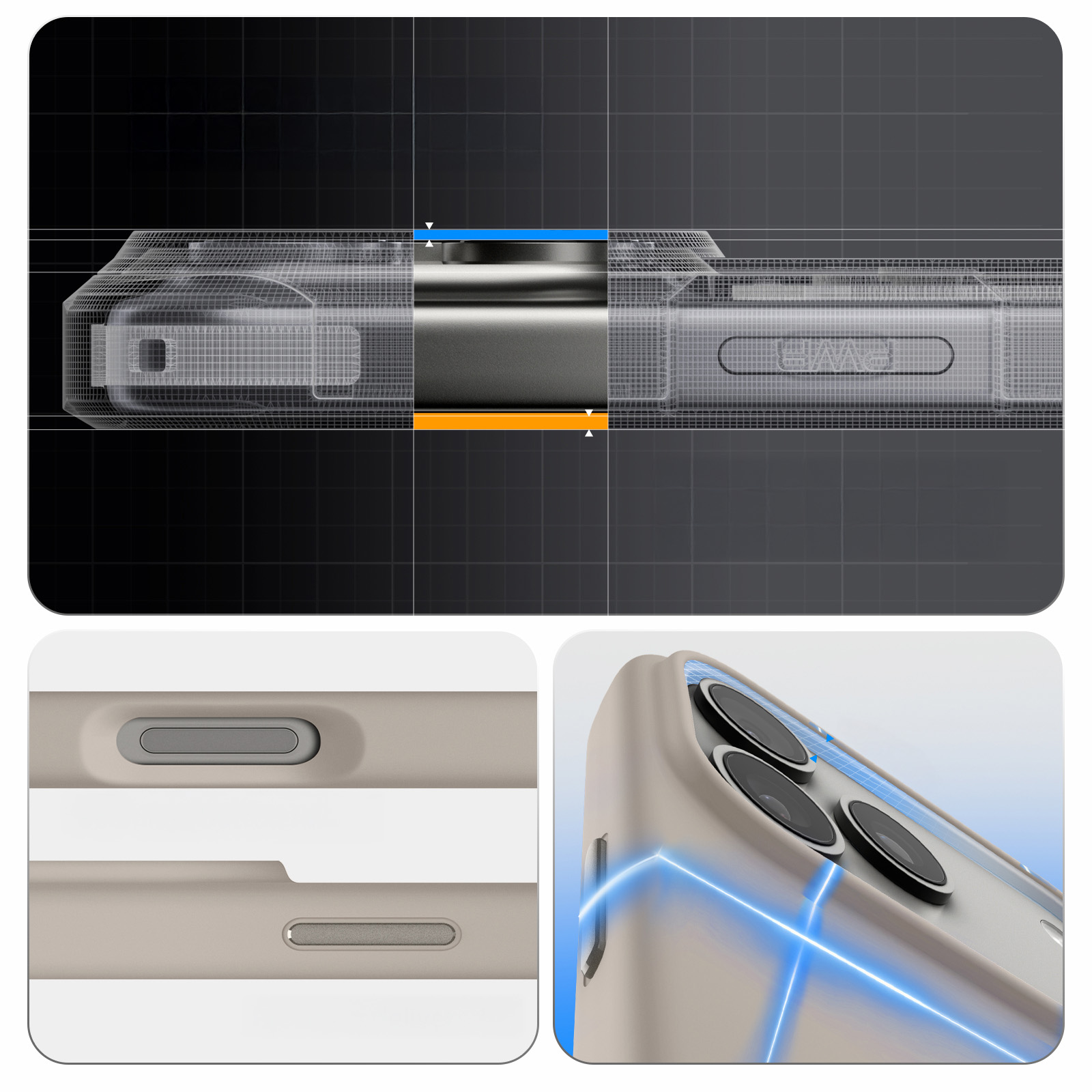 Etui Spigen Silicone Fit Mag MagSafe MagFit do Apple iPhone 17 Pro Max, beżowe