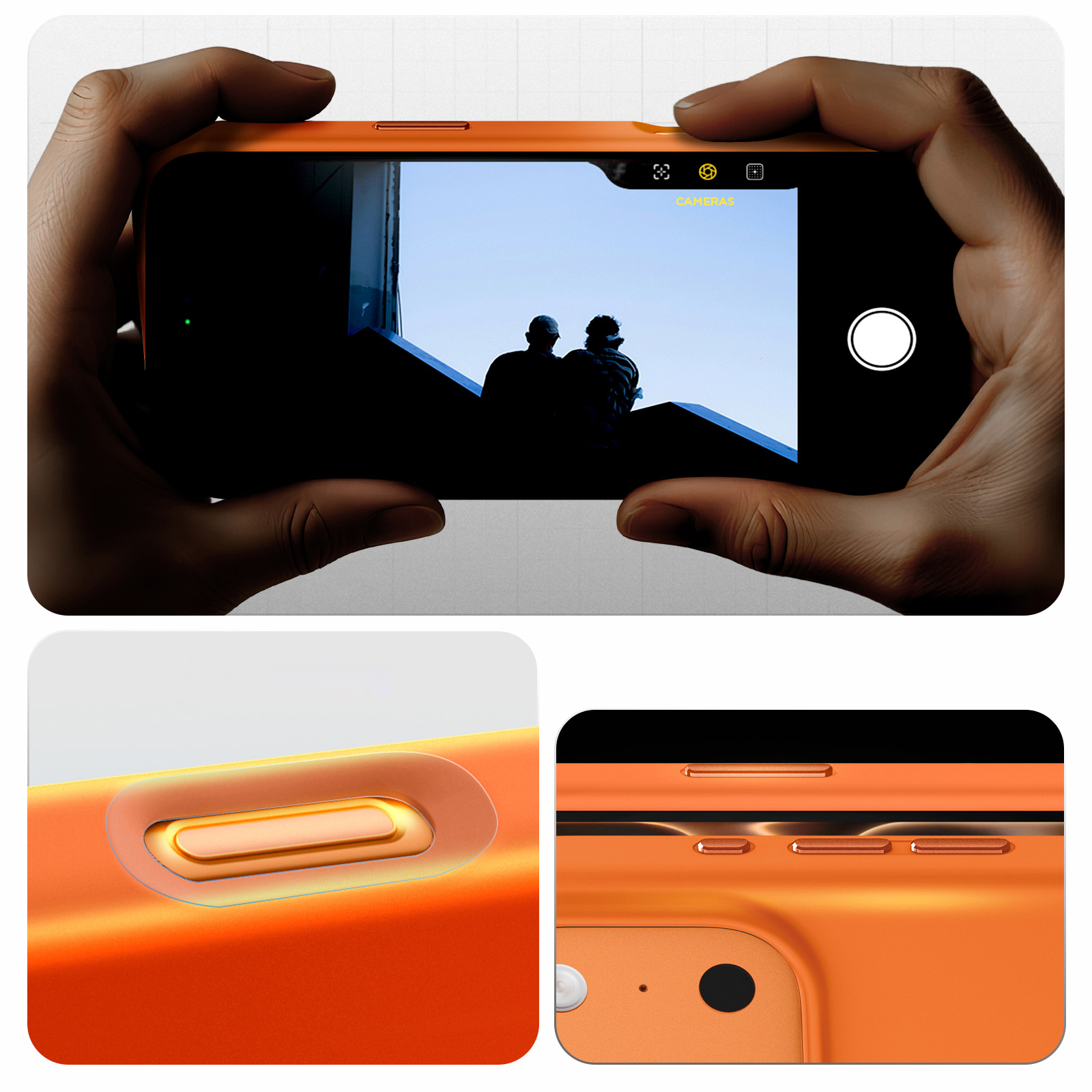Etui Spigen Silicone Fit Mag MagSafe MagFit do Apple iPhone 17 Pro Max, pomarańczowe