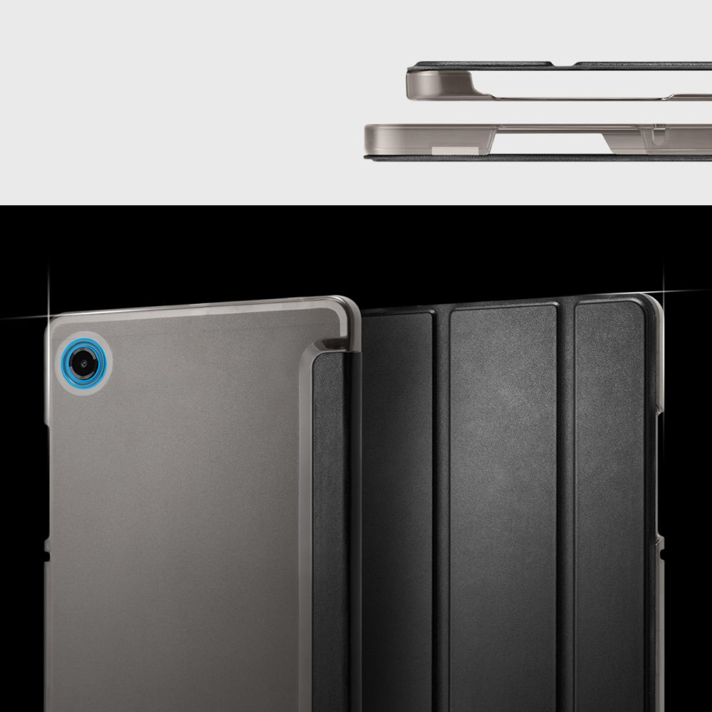 Etui do Galaxy Tab A11 / A9, Spigen Smart Fold, czarne