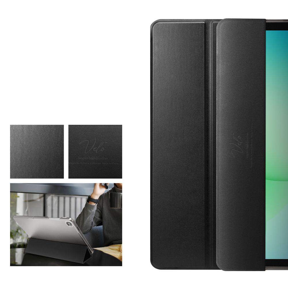 Etui do Galaxy Tab A11 Plus / A9 Plus, Spigen Smart Fold, czarne