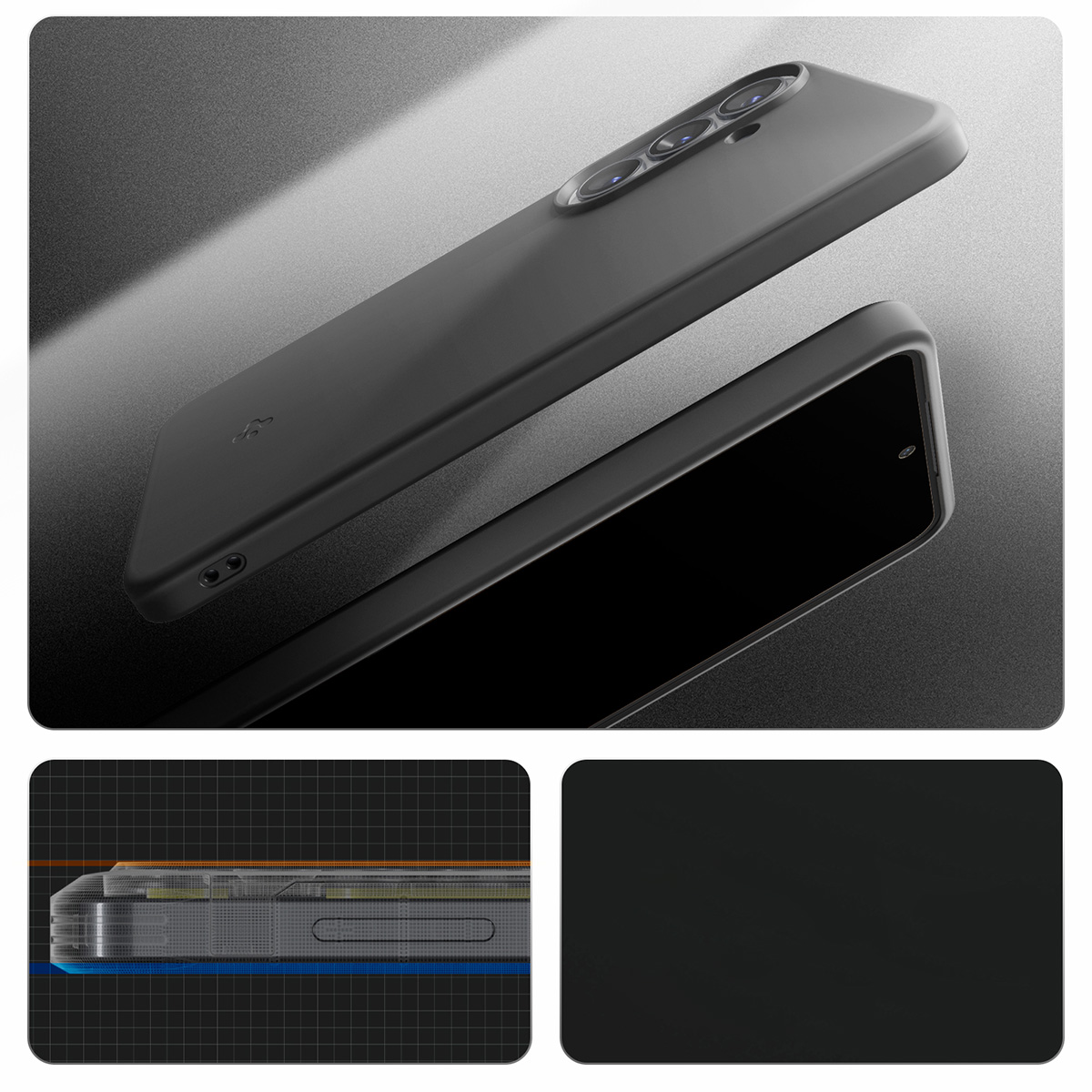Etui Spigen Thin Fit Mag MagSafe do Galaxy S26, czarne
