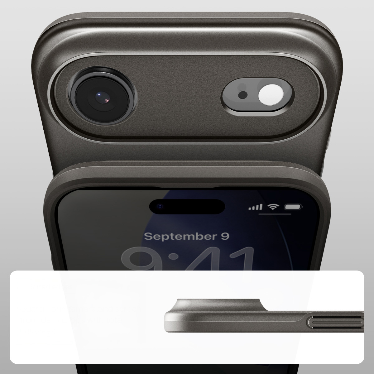 Etui Spigen Thin Fit Mag do MagSafe do iPhone Air, stalowe
