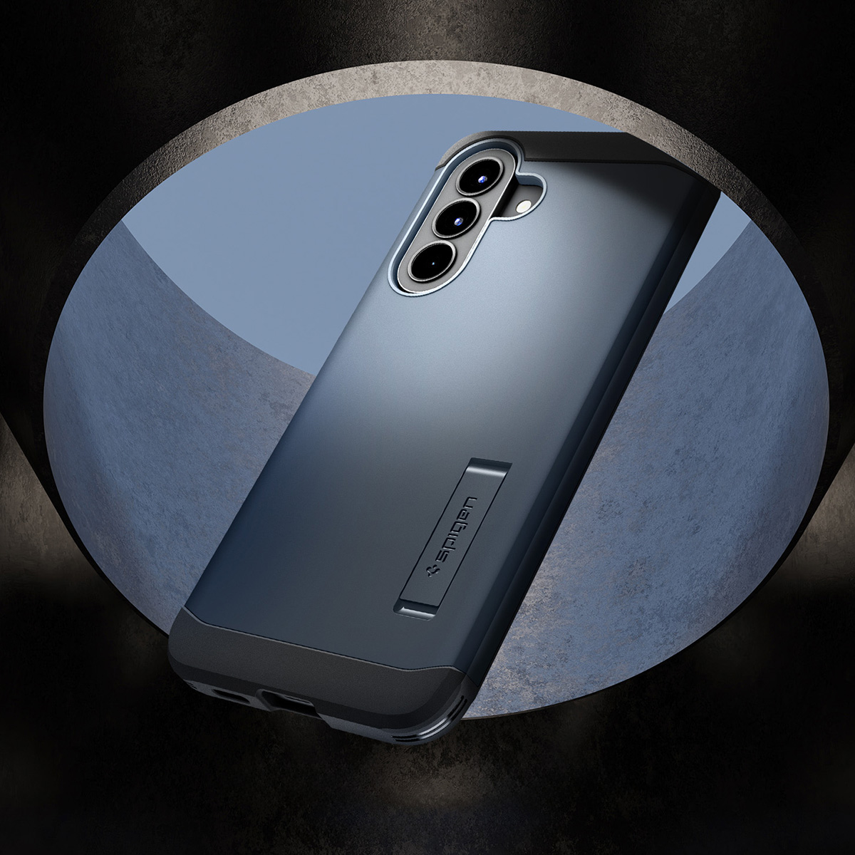 Etui Spigen Tough Armor do Samsung Galaxy A57 5G, granatowe