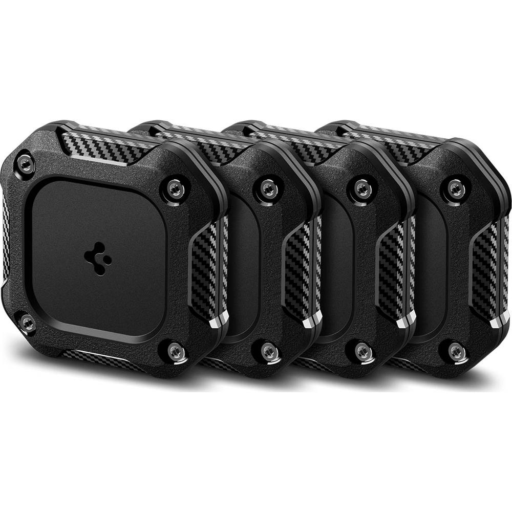 Spigen Tough Armor, pancerny case do AirTag, wodoodporny, solidny, trwały, czarne