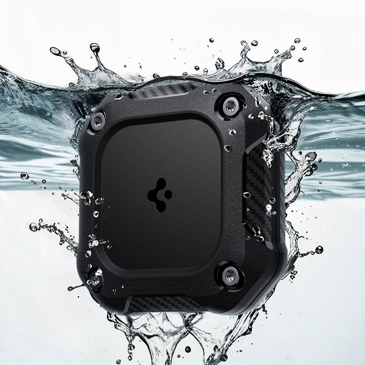 Spigen Tough Armor, zabezpieczenie dla AirTaga, codzienna ochrona, praktyczne rozwiązanie, czarne