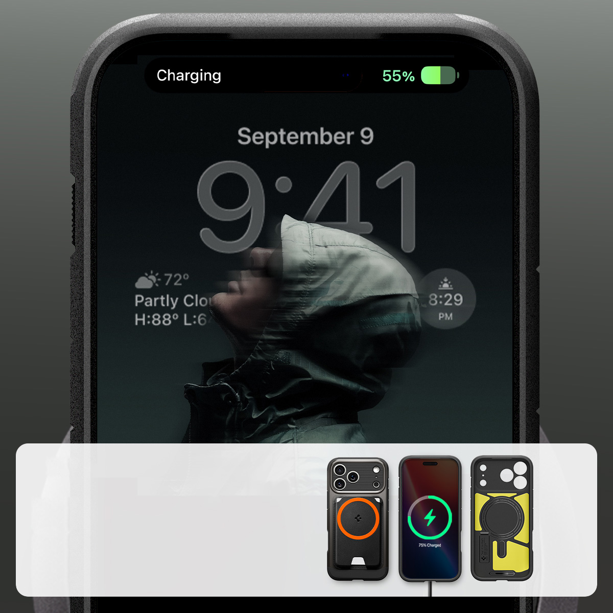 Etui z osłoną przycisku Spigen Tough Armor T Mag (CC) do MagSafe do Apple iPhone 17 Pro, stalowe