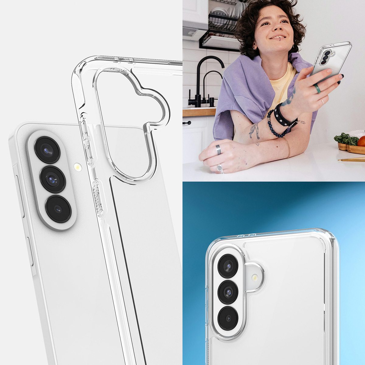 Etui Spigen Ultra Hybrid do Samsung Galaxy A37 5G, przezroczyste