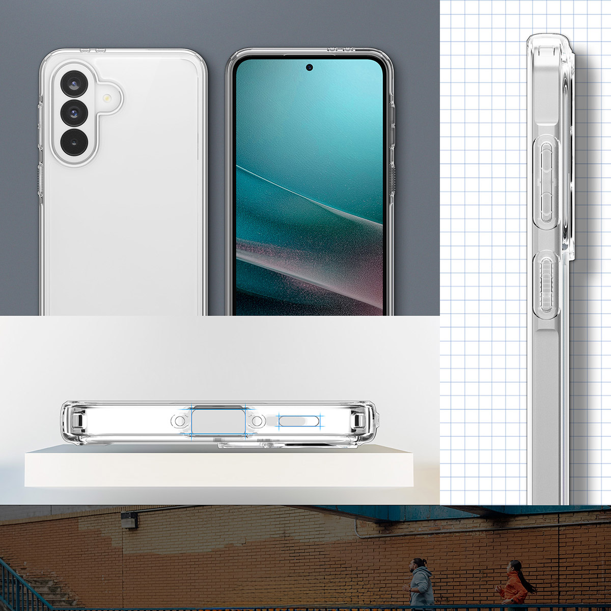 Etui Spigen Ultra Hybrid do Samsung Galaxy A37 5G, przezroczyste