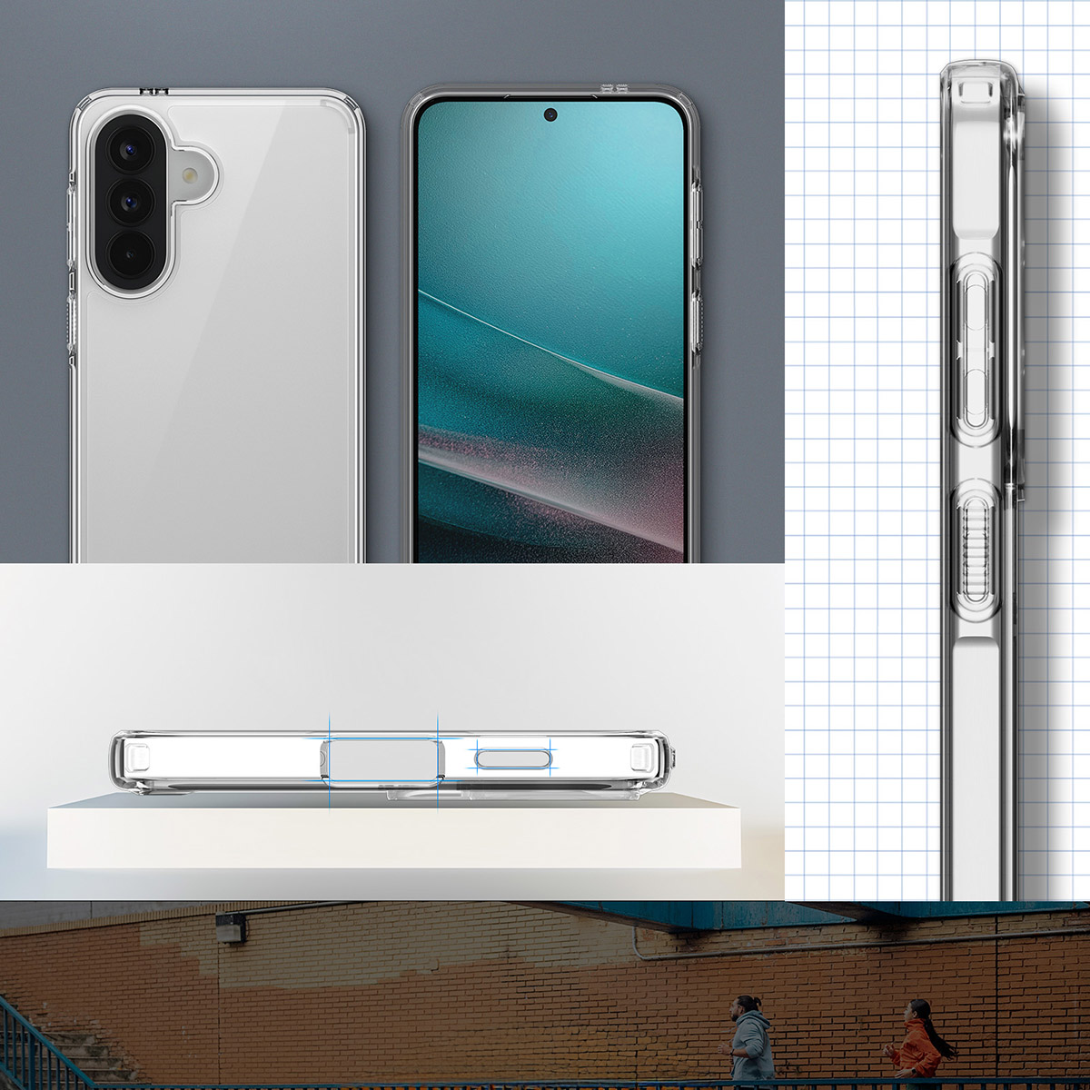 Etui Spigen Ultra Hybrid do Samsung Galaxy A57 5G, przezroczyste