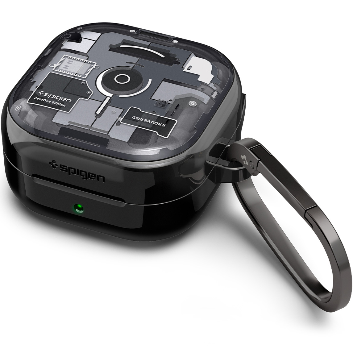 Etui Spigen Ultra Hybrid do Galaxy Buds 4 / 4 Pro, przydymione-szare (Zero One)