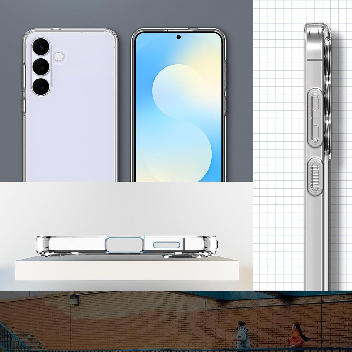 Etui Spigen Ultra Hybrid do Samsung Galaxy S25 FE, przezroczyste