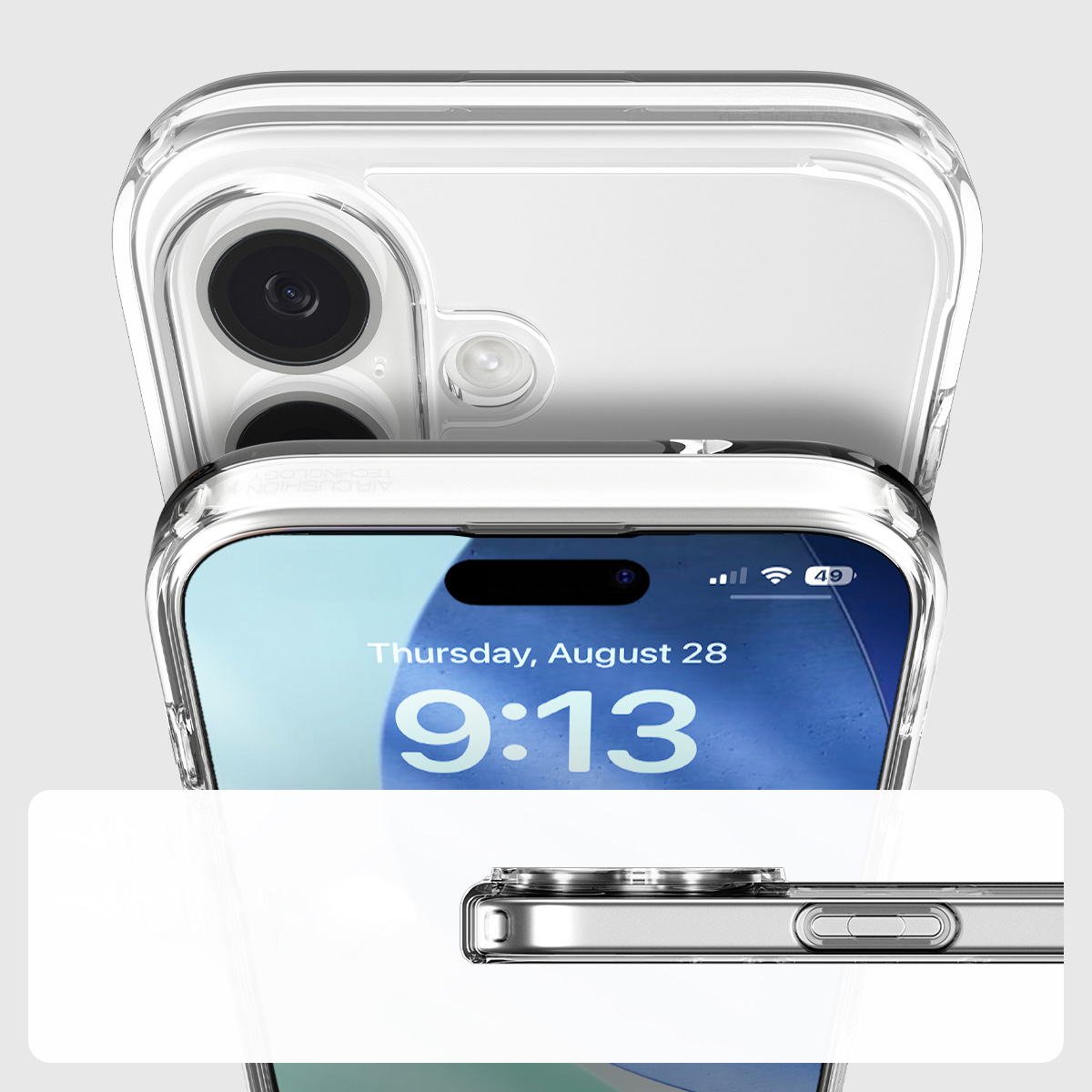 Etui Spigen Ultra Hybrid do Apple iPhone 17, przezroczyste