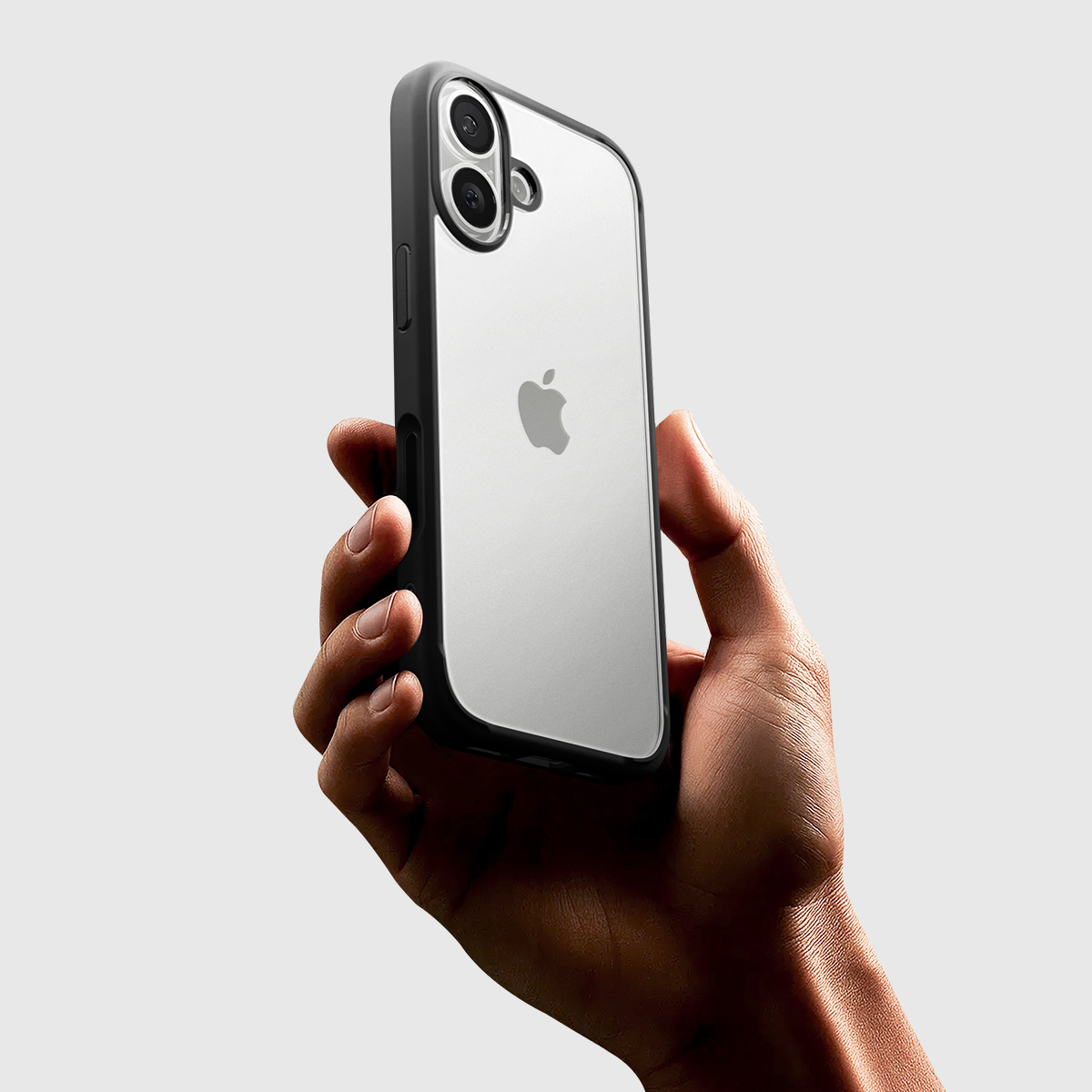 Etui Spigen Ultra Hybrid do Apple iPhone 17, przezroczysto-czarne