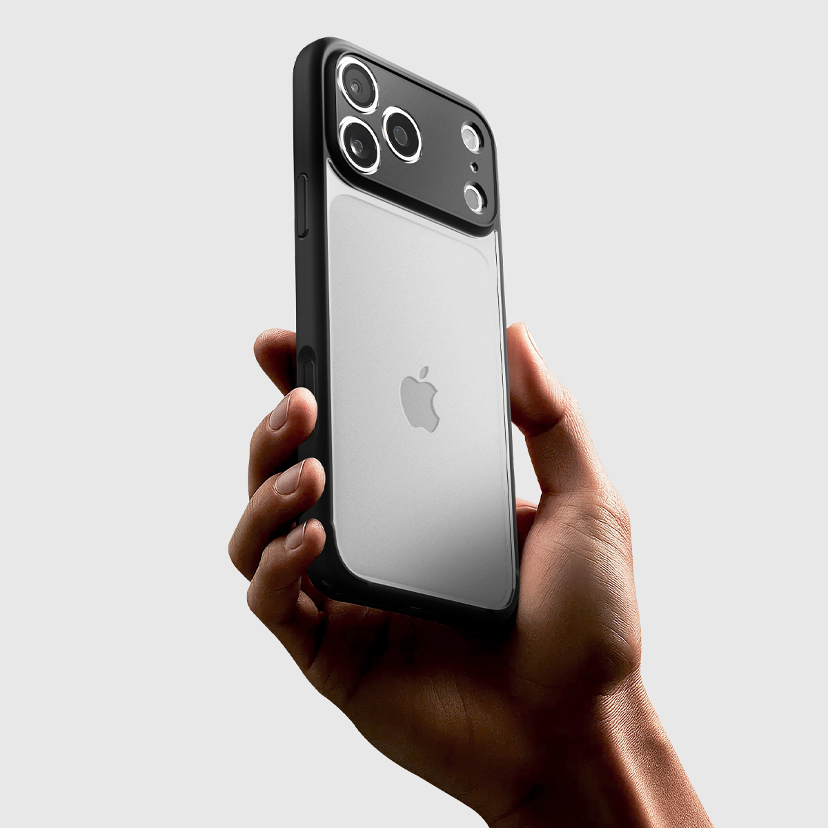 Etui Spigen Ultra Hybrid do Apple iPhone 17 Pro, przezroczysto-czarne