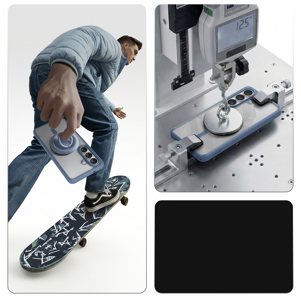 Etui Spigen Ultra Hybrid Mag z MagSafe do Samsung Galaxy S26 Plus, przezroczysto-niebieskie