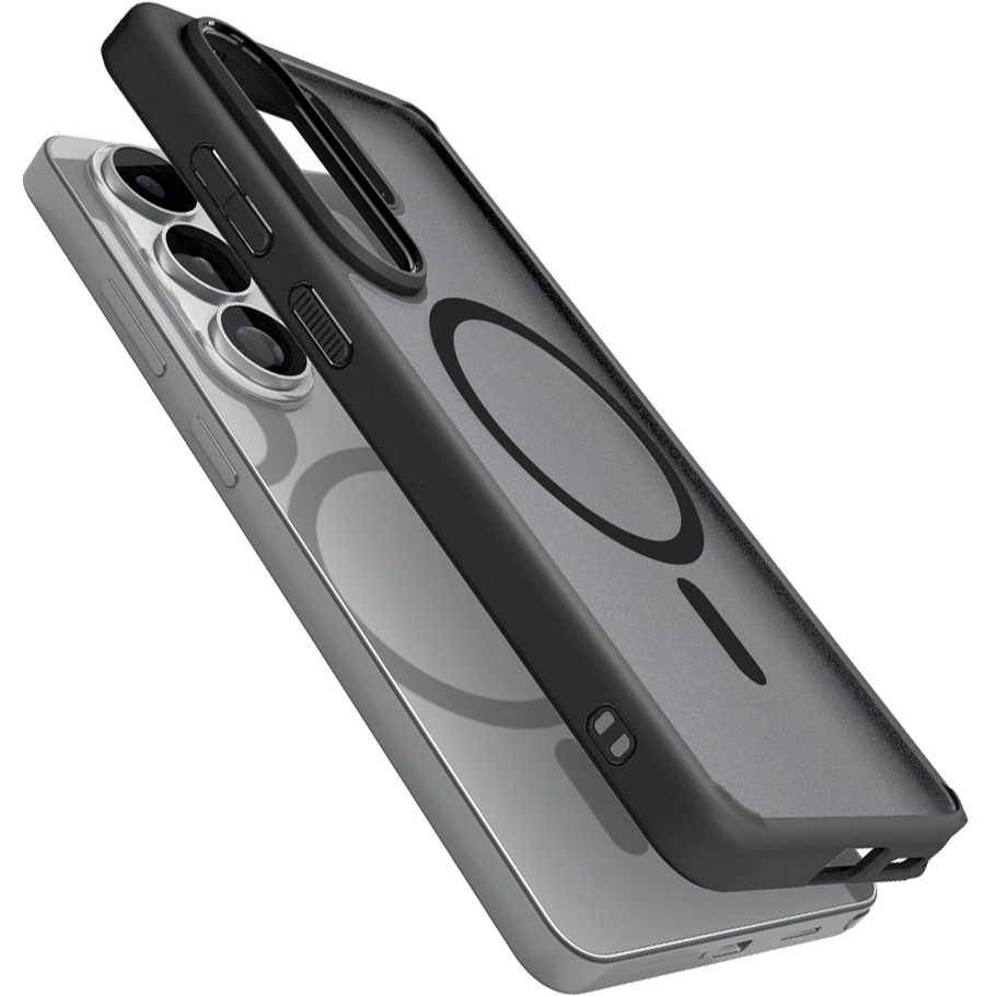 Etui Spigen Ultra Hybrid Mag z MagSafe do Samsung Galaxy S26 Ultra, półprzezroczysto-czarne