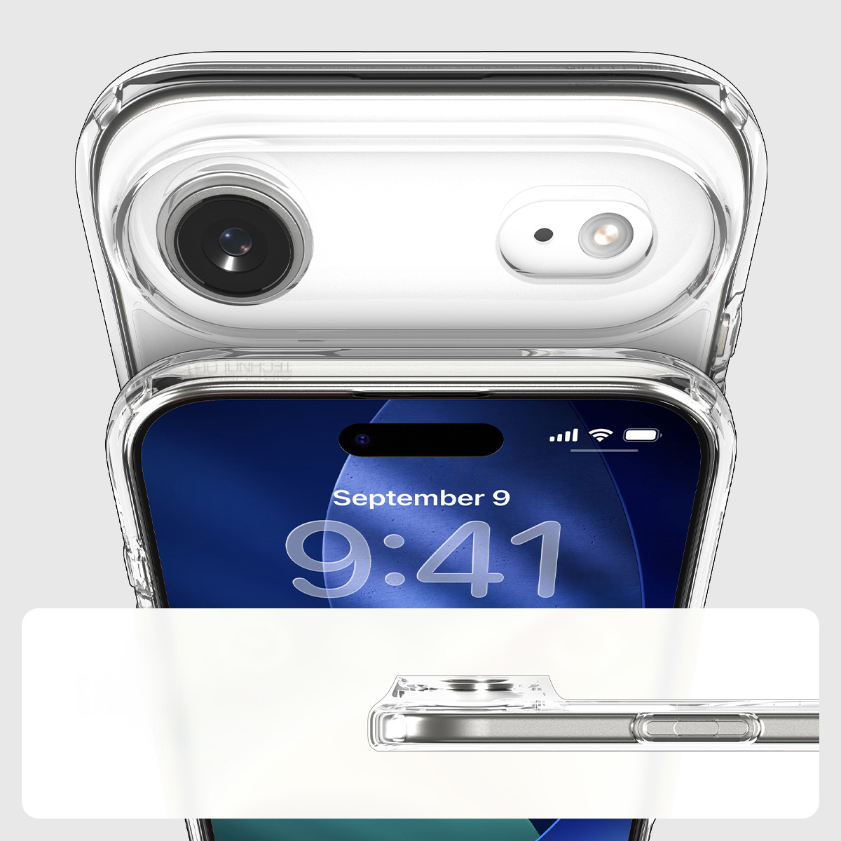 Etui Spigen Ultra Hybrid Mag z MagSafe do Apple iPhone Air, przezroczysto-szare