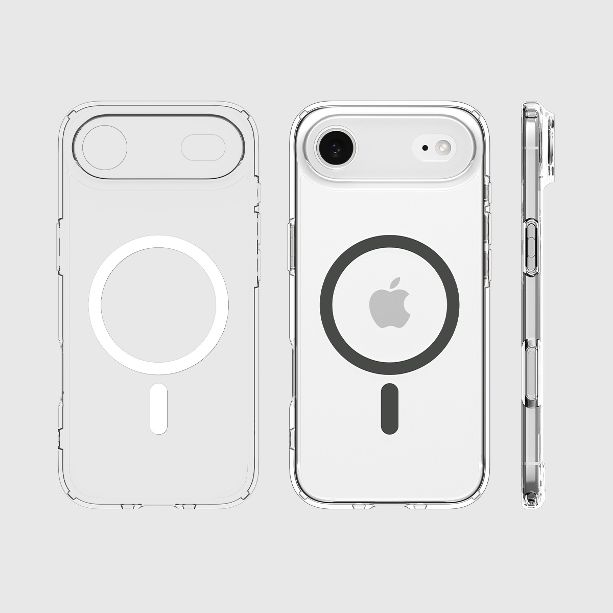 Etui Spigen Ultra Hybrid Mag z MagSafe do Apple iPhone Air, przezroczysto-szare
