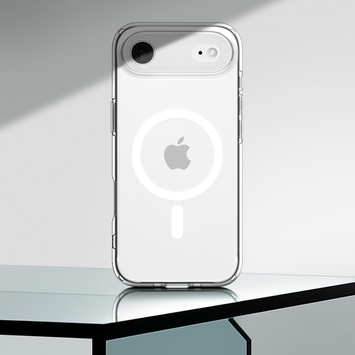 Etui Spigen Ultra Hybrid Mag z MagSafe do Apple iPhone Air, przezroczysto-białe