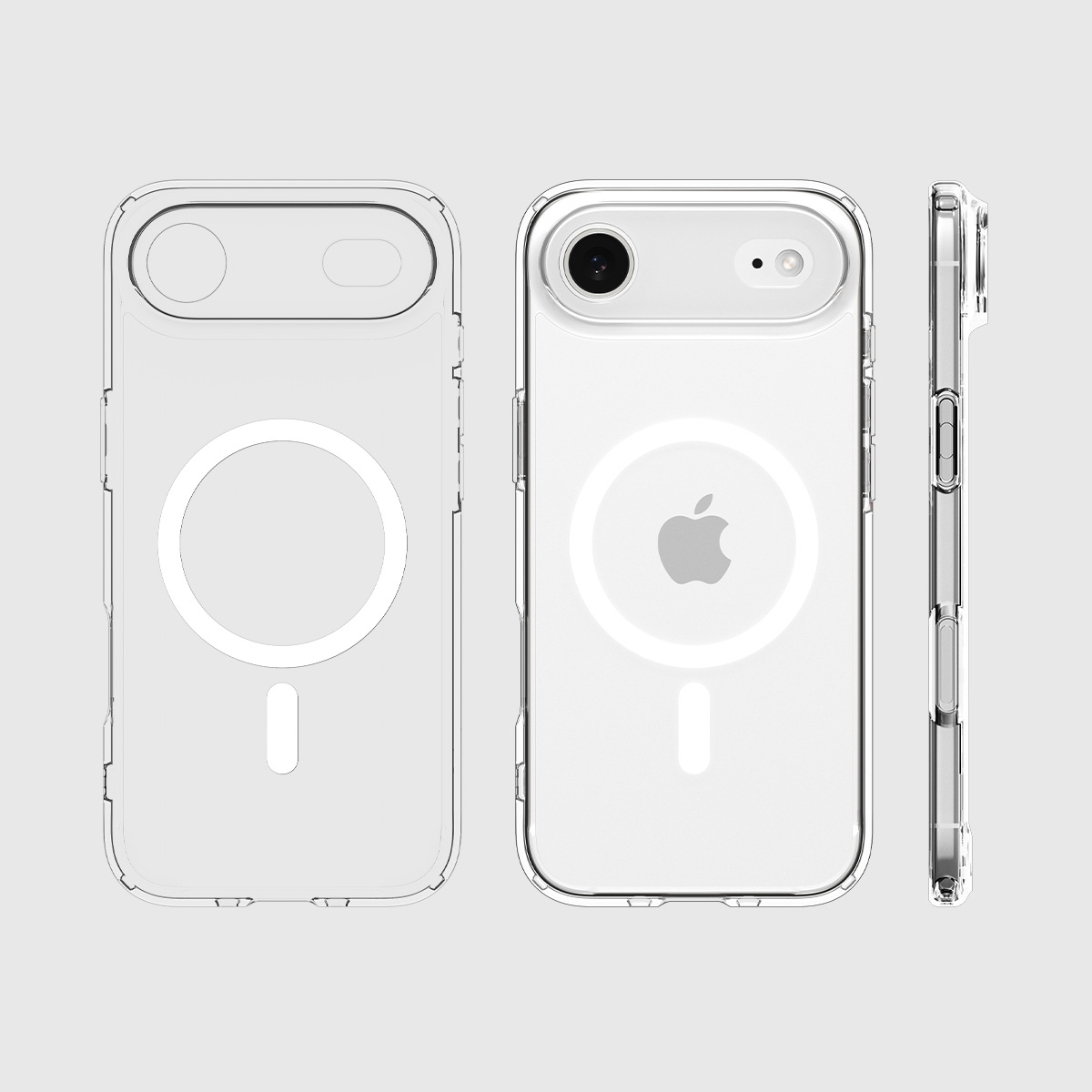 Etui Spigen Ultra Hybrid Mag z MagSafe do Apple iPhone Air, przezroczysto-białe