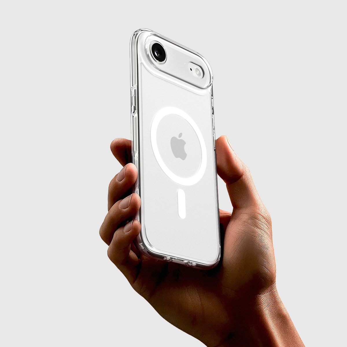 Etui Spigen Ultra Hybrid Mag z MagSafe do Apple iPhone Air, przezroczysto-białe