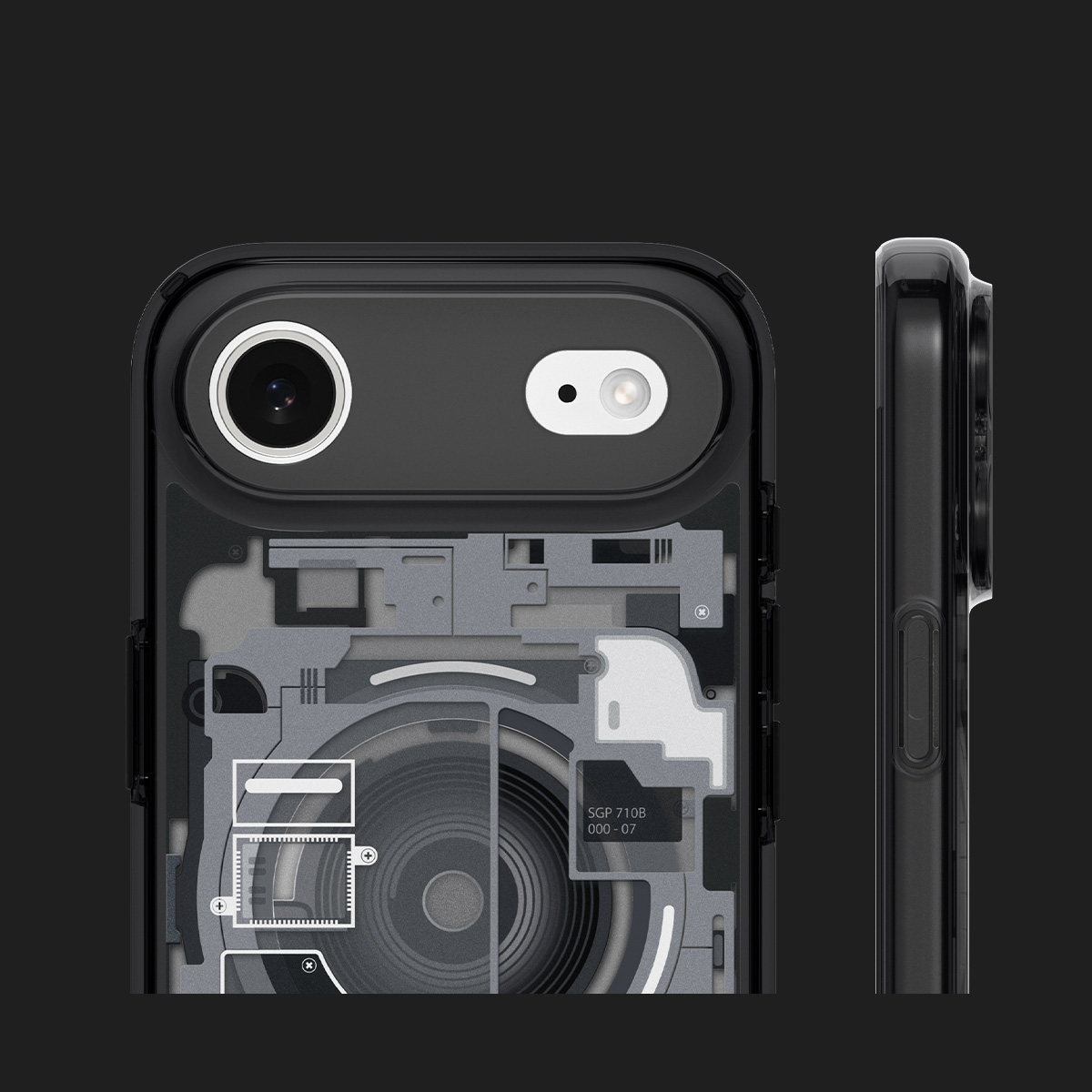 Etui Spigen Ultra Hybrid Mag z MagSafe do Apple iPhone Air, przydymione-szare (Zero One)