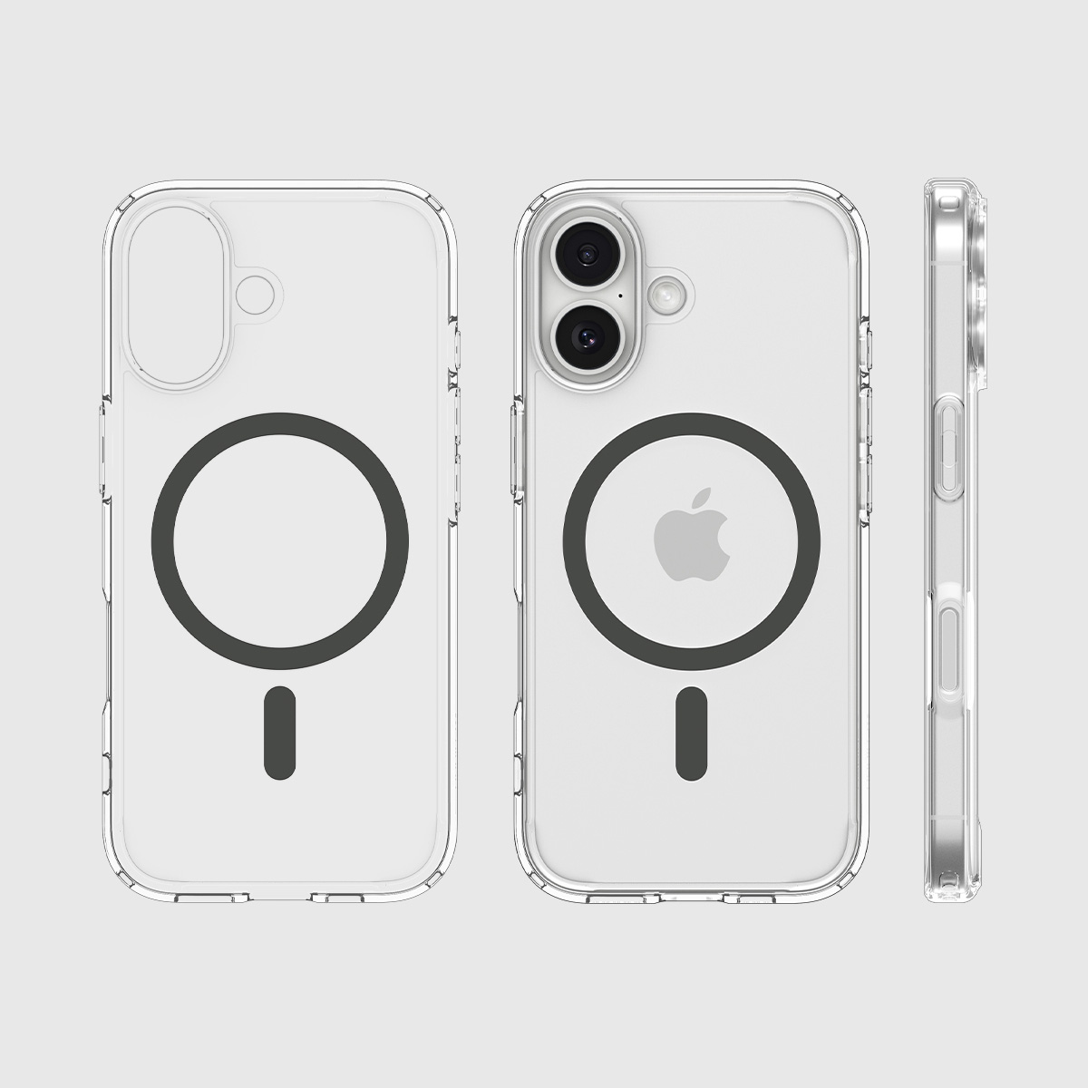 Etui Spigen Ultra Hybrid Mag z MagSafe do Apple iPhone 17, przezroczysto-szare