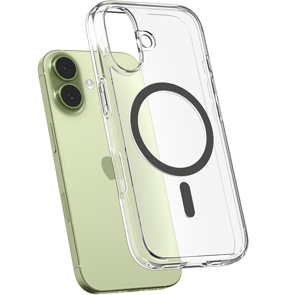 Etui Spigen Ultra Hybrid Mag z MagSafe do Apple iPhone 17, przezroczysto-szare
