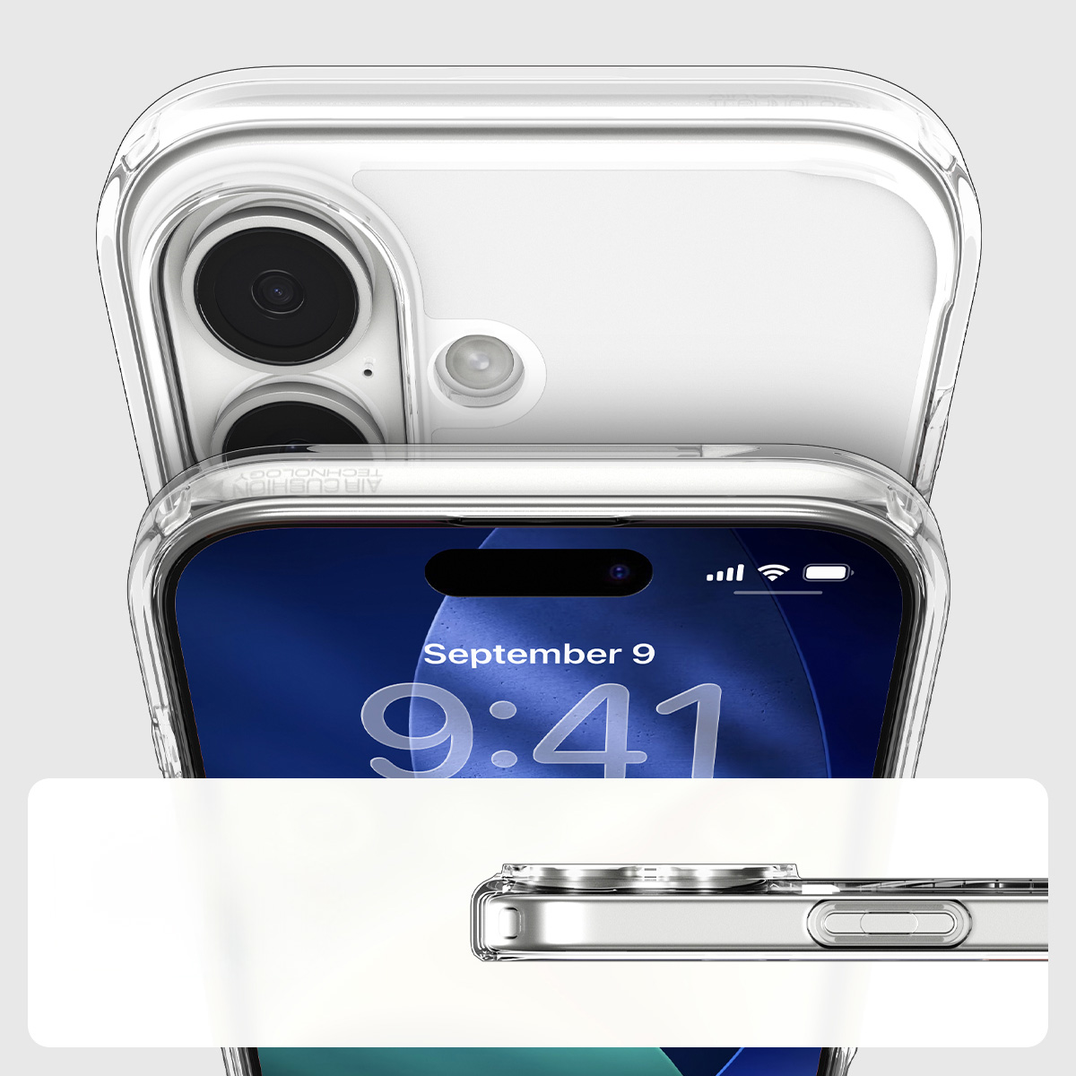 Etui Spigen Ultra Hybrid Mag z MagSafe do Apple iPhone 17, przezroczysto-białe