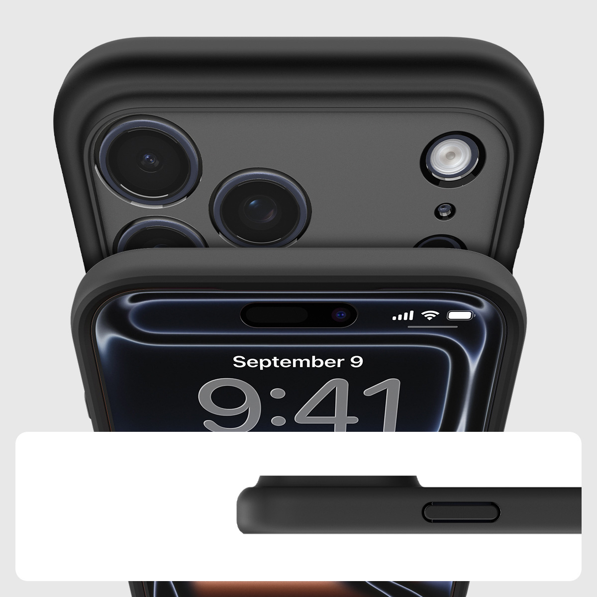 Etui Spigen Ultra Hybrid Mag z MagSafe do Apple iPhone 17 Pro, półprzezroczysto-czarne
