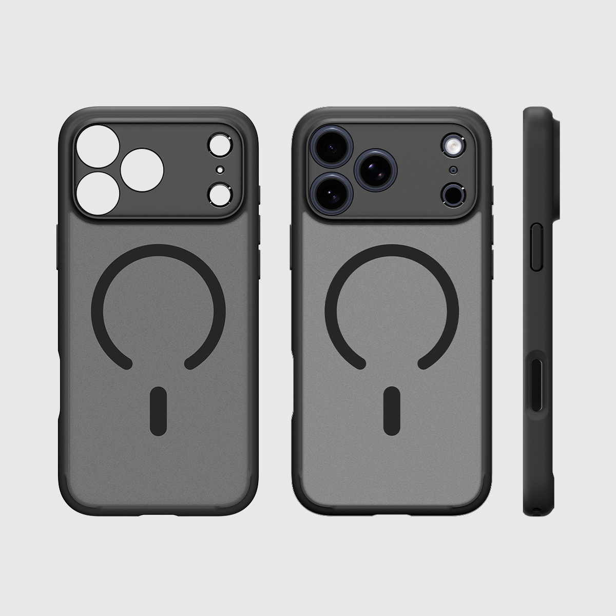 Etui Spigen Ultra Hybrid Mag z MagSafe do Apple iPhone 17 Pro, półprzezroczysto-czarne