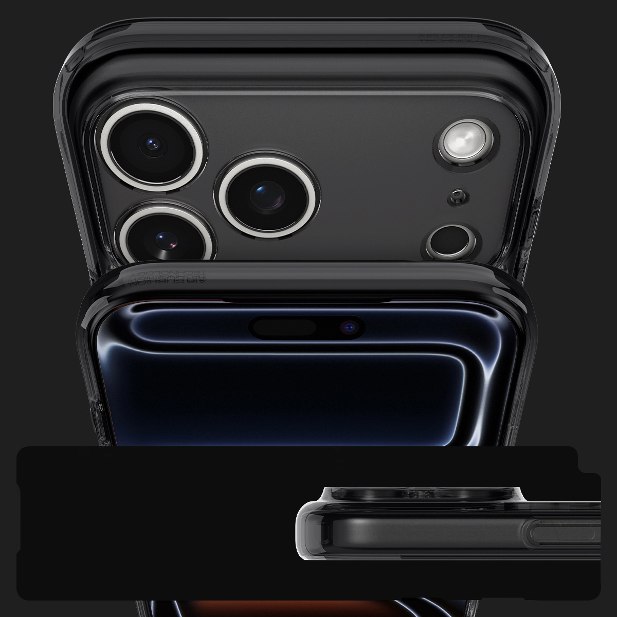 Etui Spigen Ultra Hybrid Mag z MagSafe do Apple iPhone 17 Pro Max, przydymione-szare (Zero One)