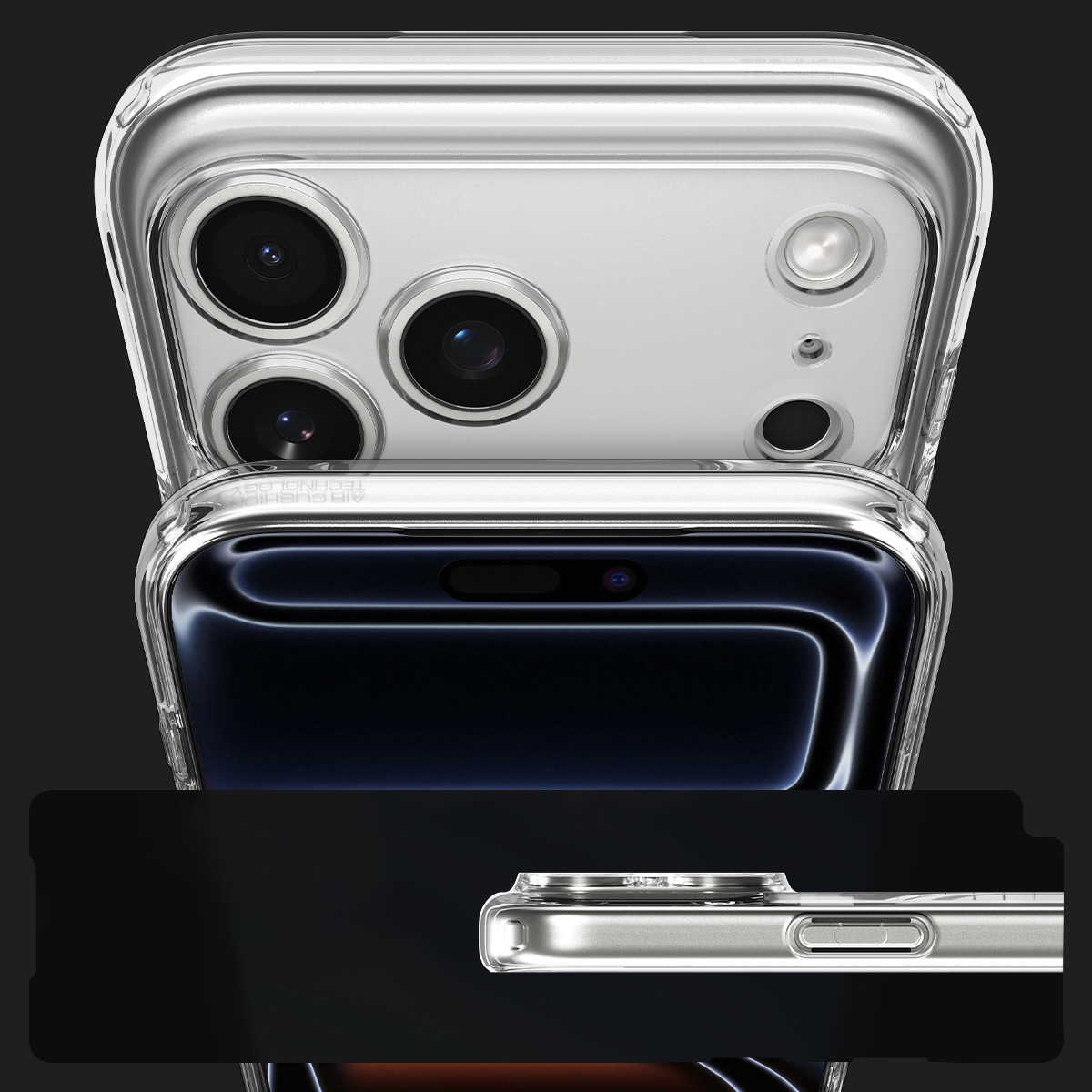 Etui Spigen Ultra Hybrid Mag z MagSafe do Apple iPhone 17 Pro, przezroczysto-wzorzyste (Neo One)