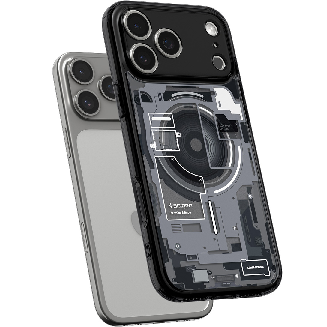 Etui Spigen Ultra Hybrid Mag z MagSafe do Apple iPhone 17 Pro, przydymione-szare (Zero One)