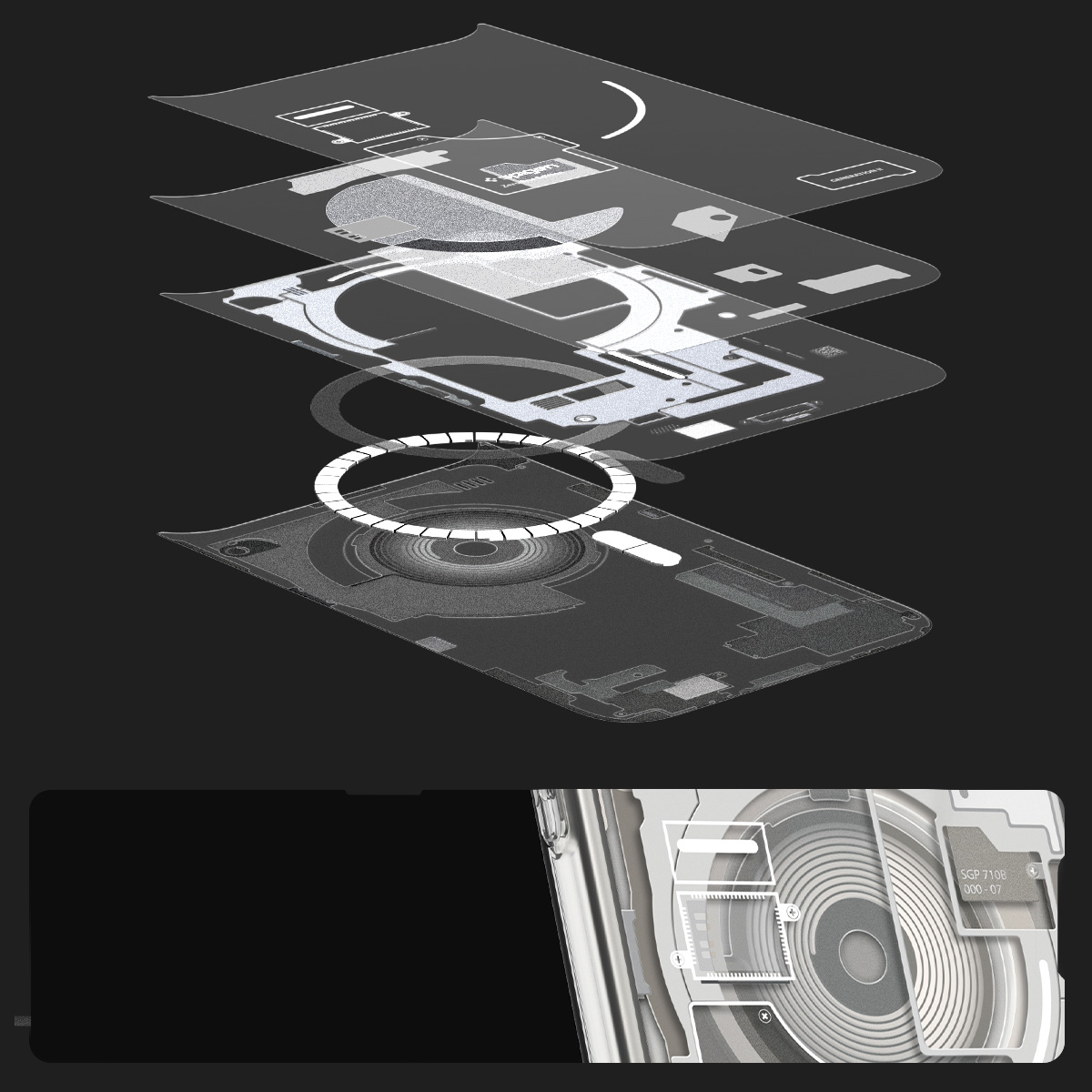 Etui Spigen Ultra Hybrid Mag z MagSafe do Apple iPhone 17 Pro, beżowo-przezroczyste (Zero One)