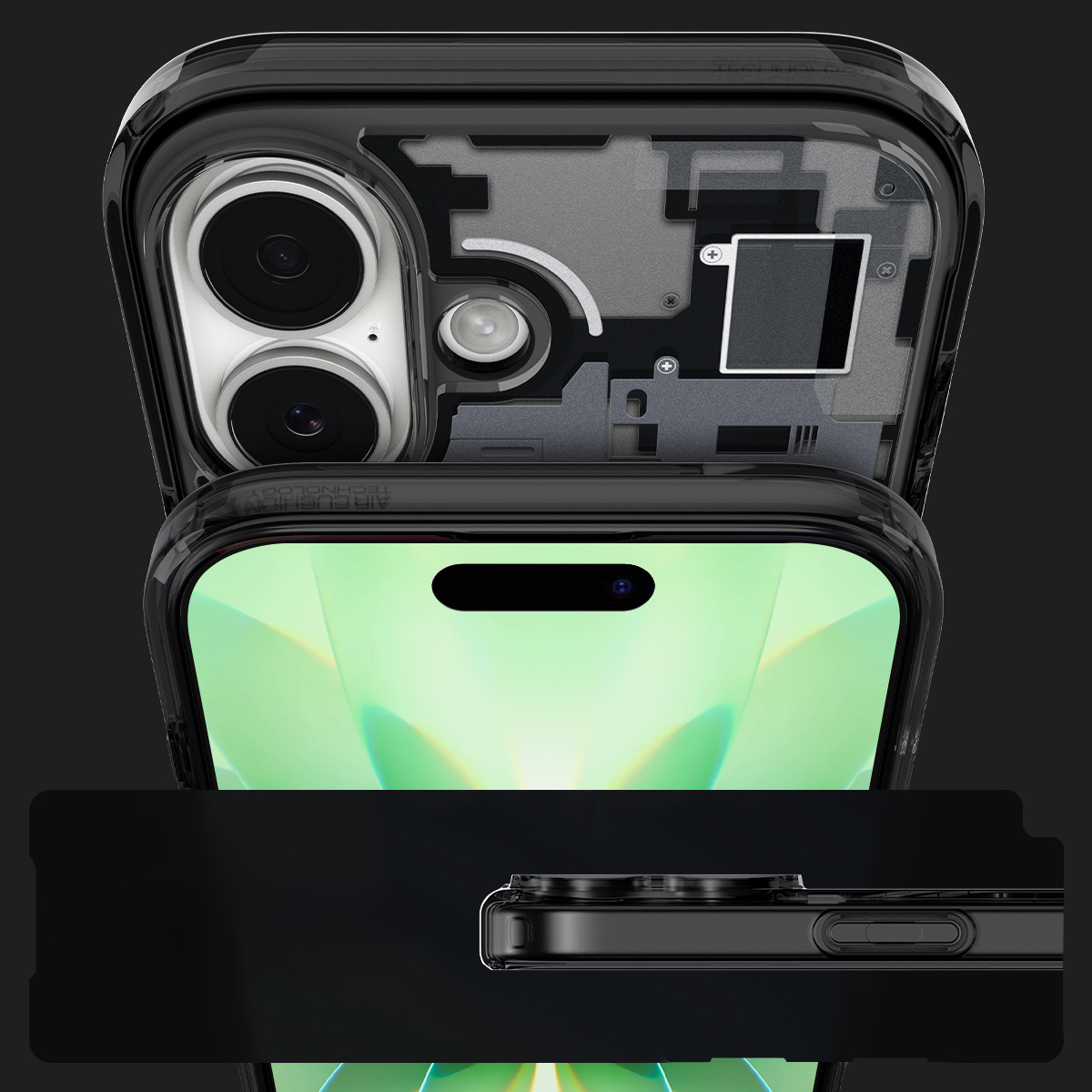 Etui Spigen Ultra Hybrid Mag z MagSafe do Apple iPhone 17, przydymione-szare (Zero One)