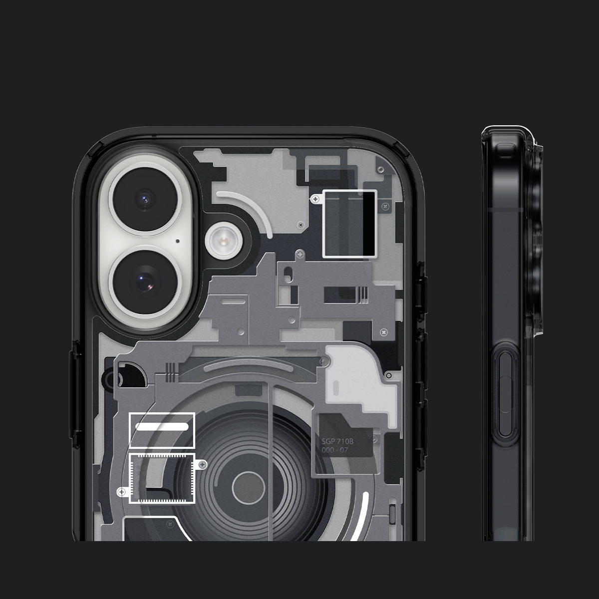 Etui Spigen Ultra Hybrid Mag z MagSafe do Apple iPhone 17, przydymione-szare (Zero One)