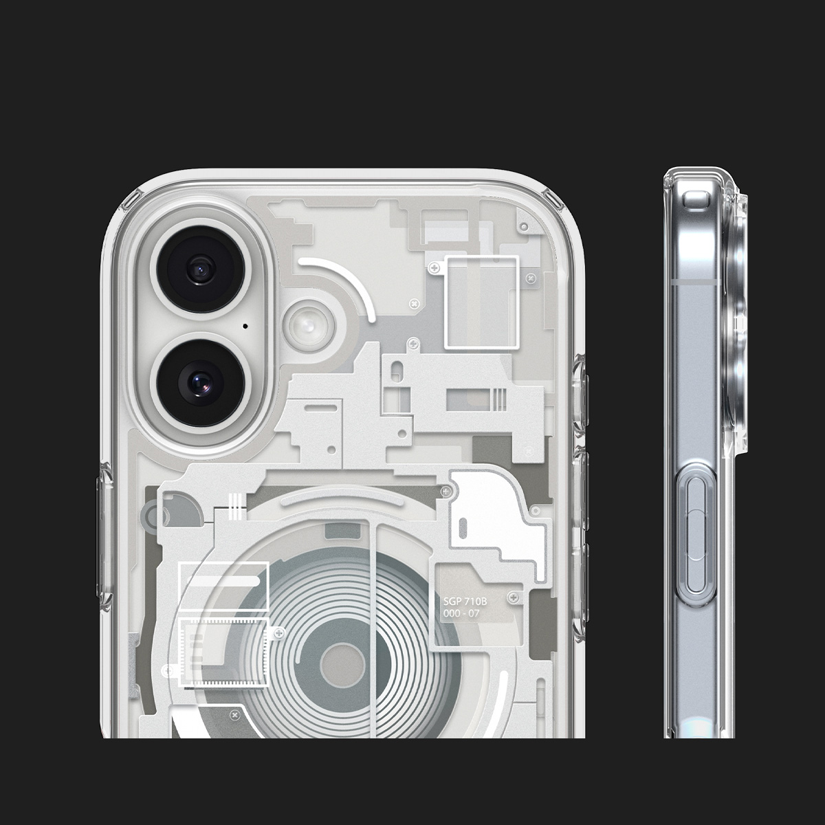 Etui Spigen Ultra Hybrid Mag z MagSafe do Apple iPhone 17, beżowo-przezroczyste (Zero One)