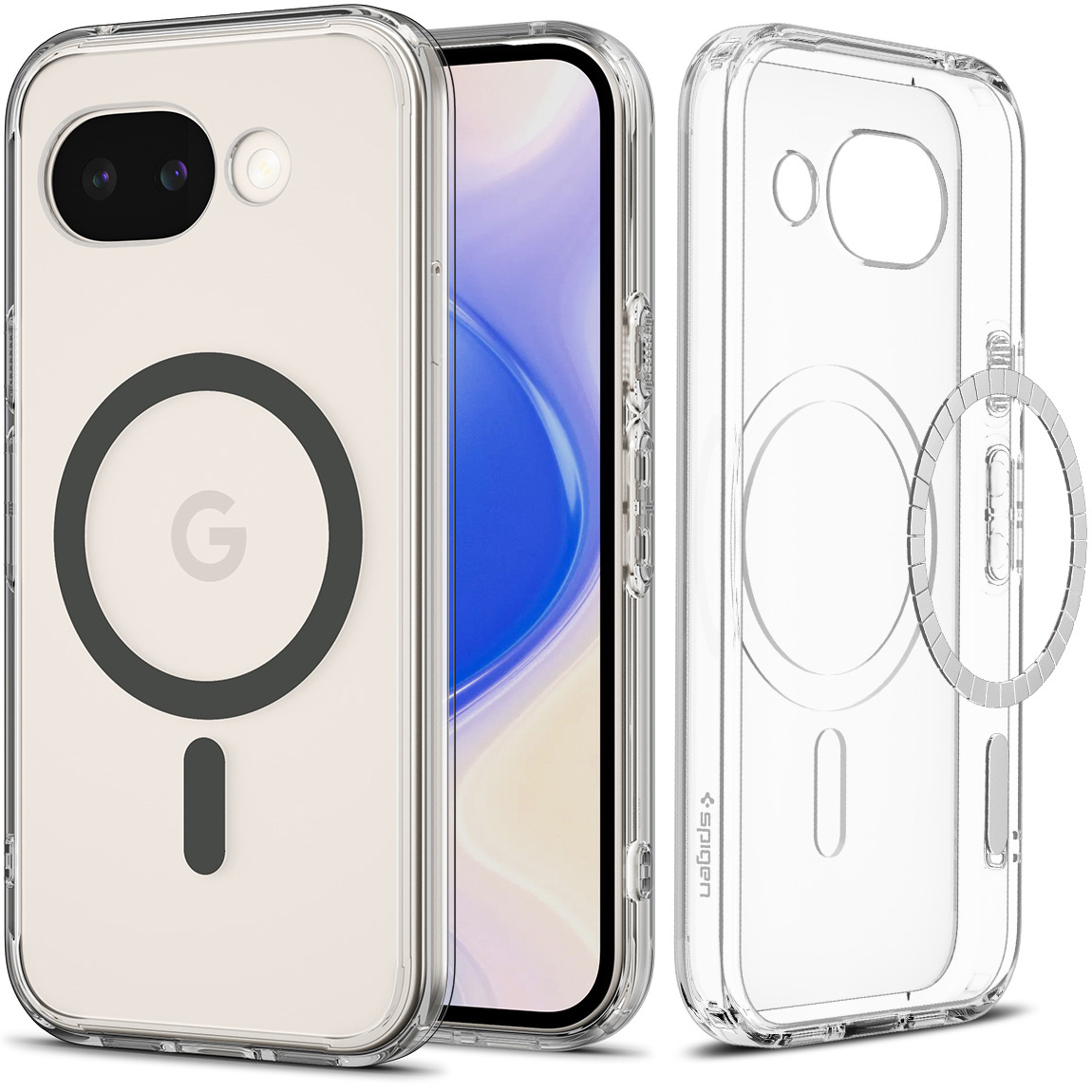 Etui Spigen Ultra Hybrid Mag z MagSafe do Google Pixel 10a, przezroczysto-szare