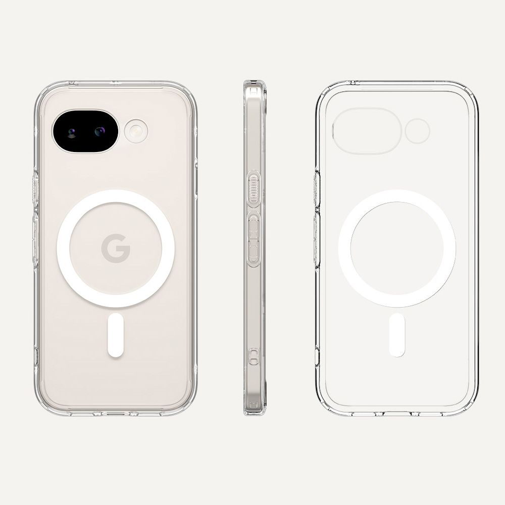 Etui Spigen Ultra Hybrid Mag z MagSafe do Google Pixel 10a, przezroczysto-białe