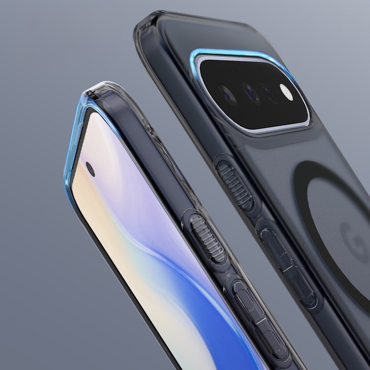 Etui Spigen Ultra Hybrid Mag z MagSafe do Google Pixel 11, półprzezroczysto-czarne