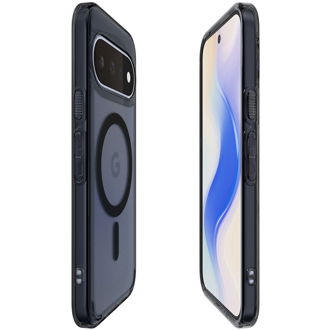 Etui Spigen Ultra Hybrid Mag z MagSafe do Google Pixel 11, półprzezroczysto-czarne