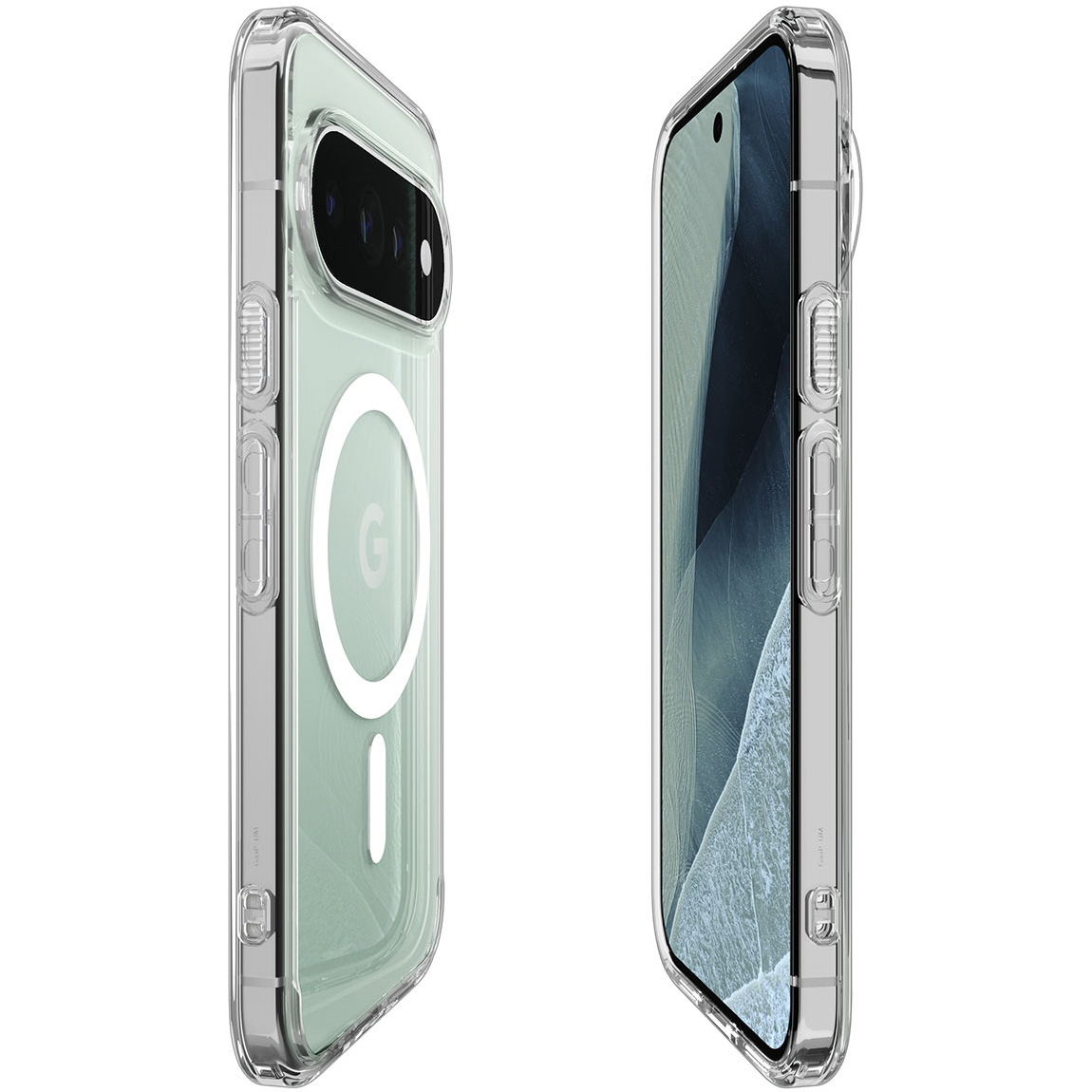 Etui Spigen Ultra Hybrid Mag z MagSafe do Google Pixel 11 Pro, przezroczysto-białe