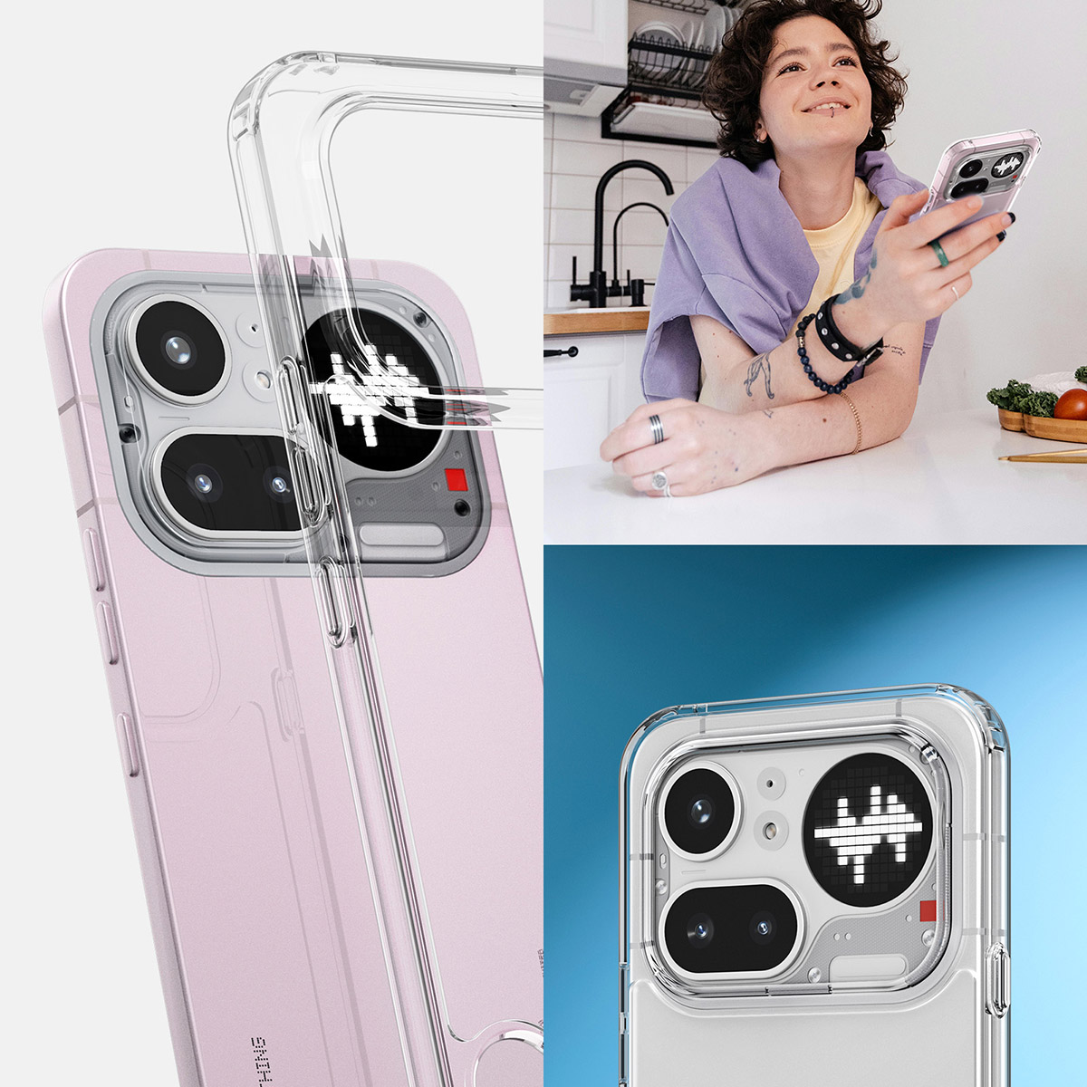 Etui Spigen Ultra Hybrid do Nothing Phone 4a Pro, przezroczyste
